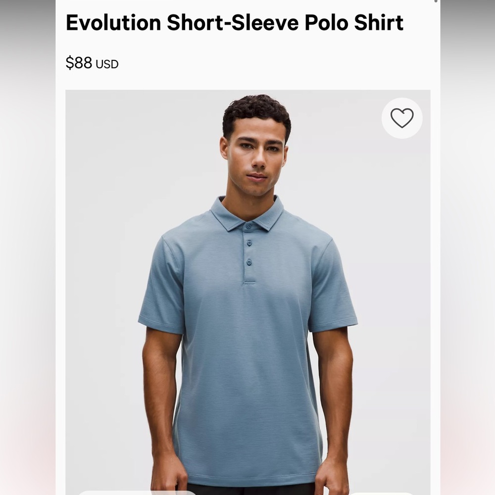 Lululemon Evolution Short-Sleeve Polo Shirt